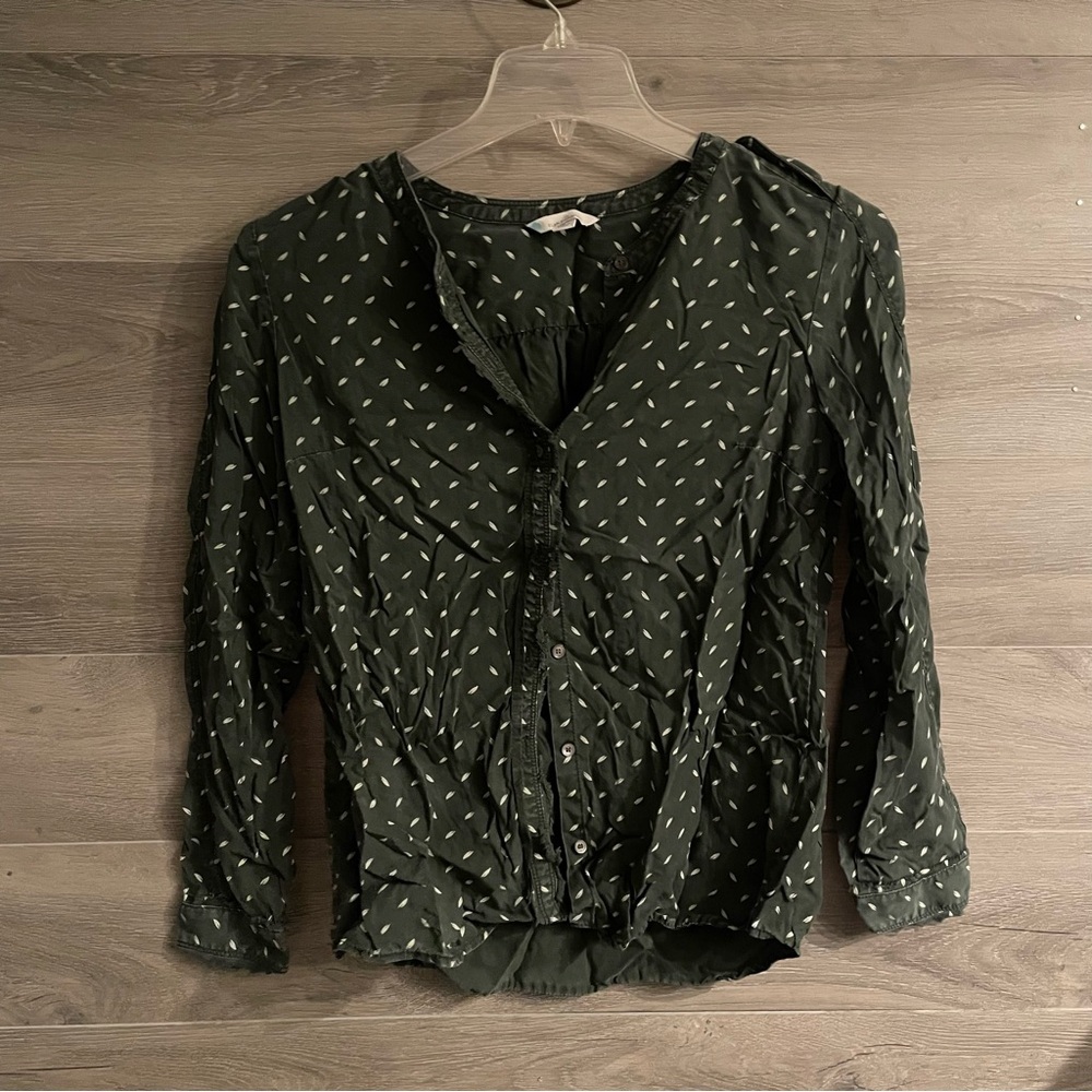 L.L. Bean Button Front Top